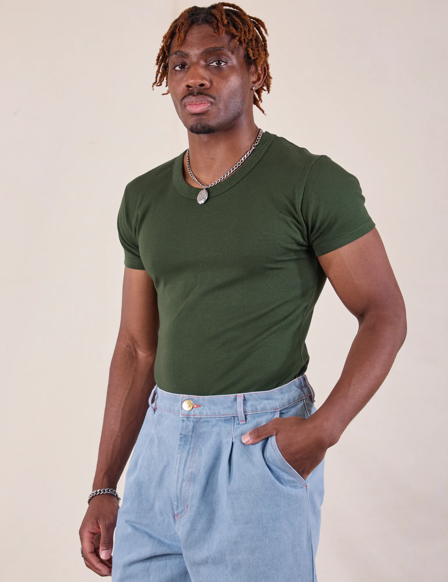 Baby Tee - Swamp Green - Image 13