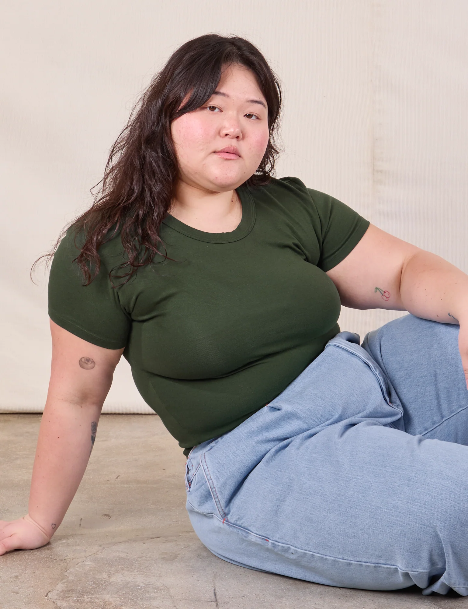 Baby Tee - Swamp Green - Image 9