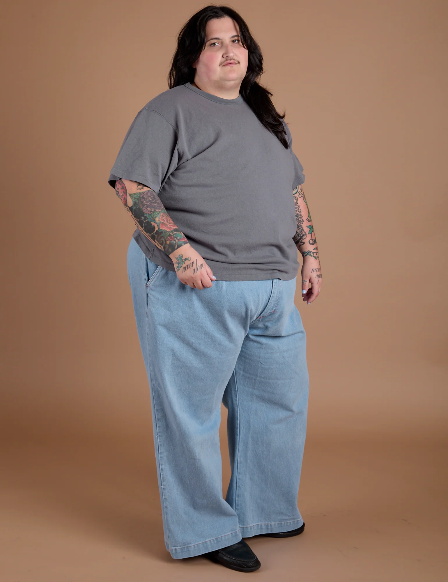 Burly Tee - Washed Grey - Image 19