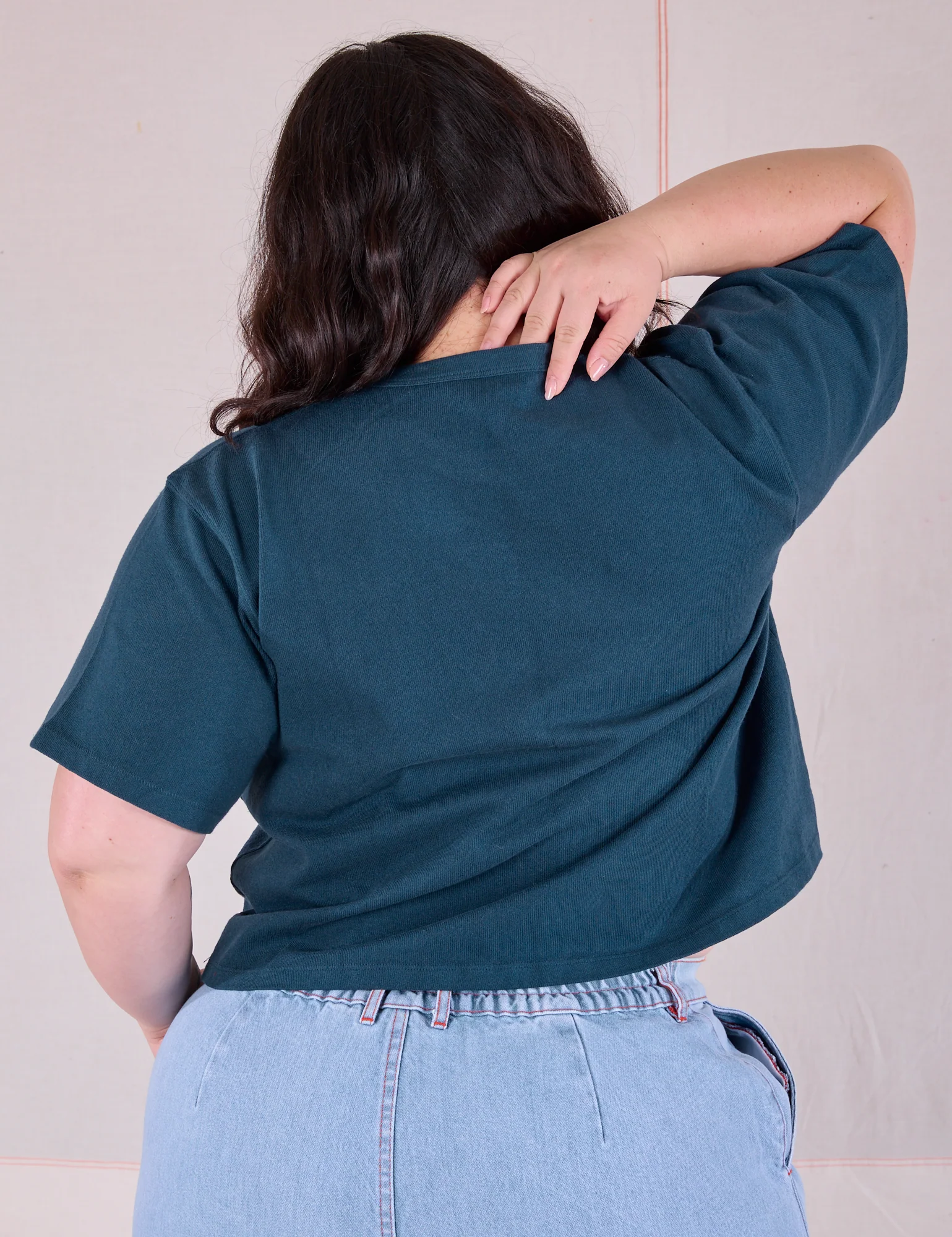 Cropped Burly Tee - Lagoon - Image 20