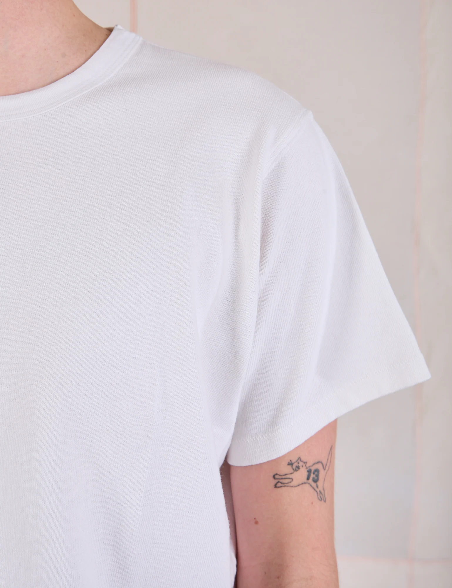 Cropped Burly Tee - Vintage Tee White - Image 16
