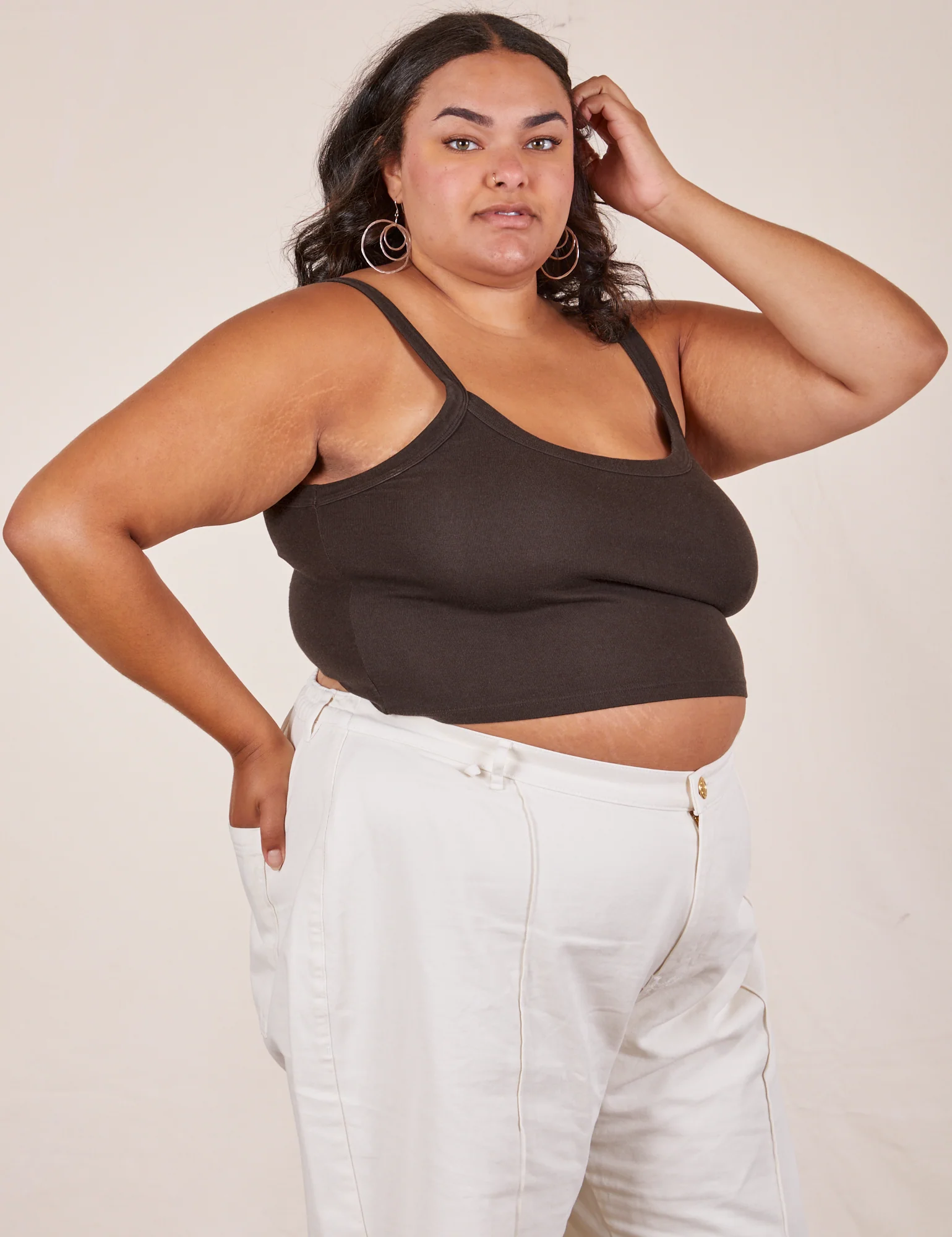 Cropped Cami - Espresso Brown - Image 10