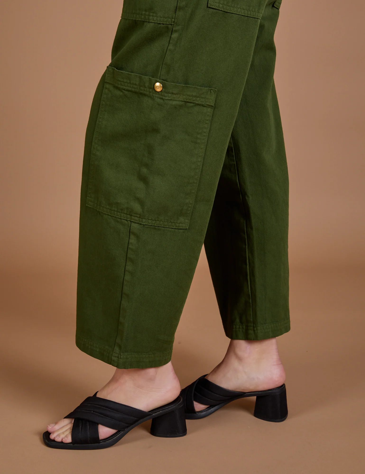 Drop Pocket Cargo Pants - Evergreen - Image 8