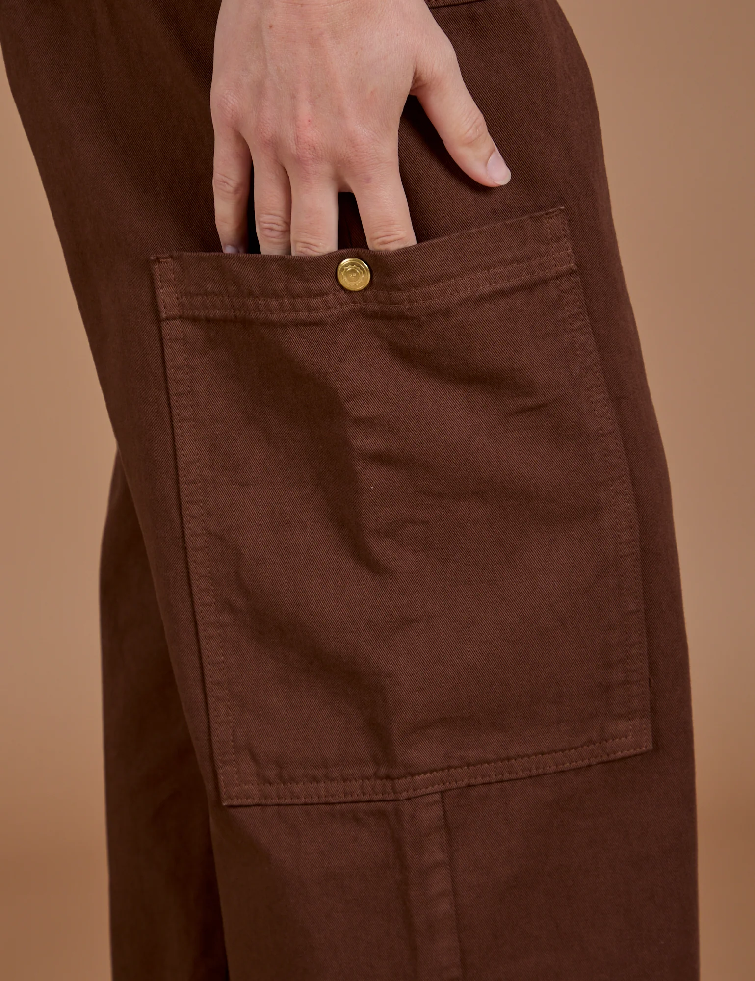 Drop Pocket Cargo Pants - Fudgesicle Brown - Image 21