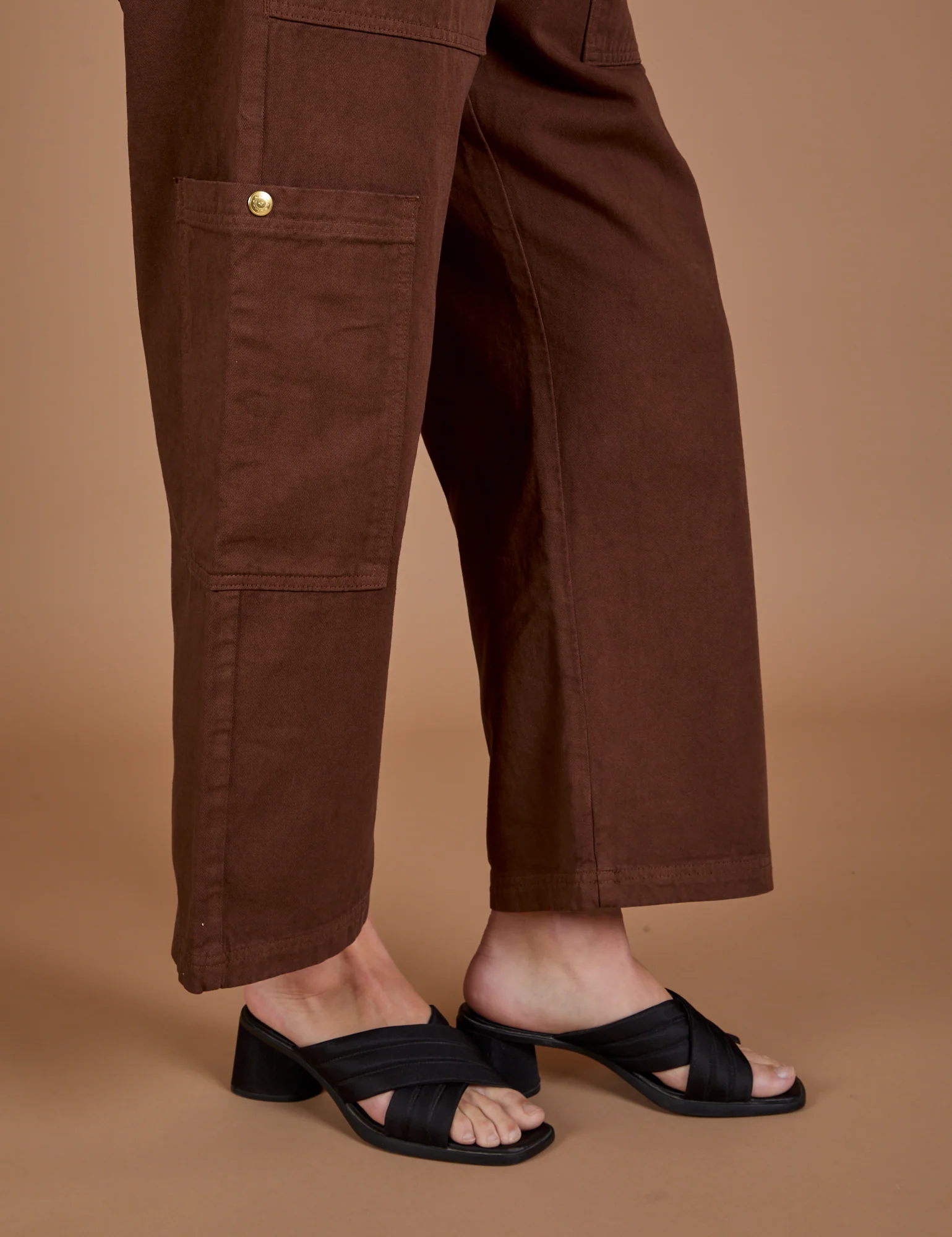 Drop Pocket Cargo Pants - Fudgesicle Brown - Image 22