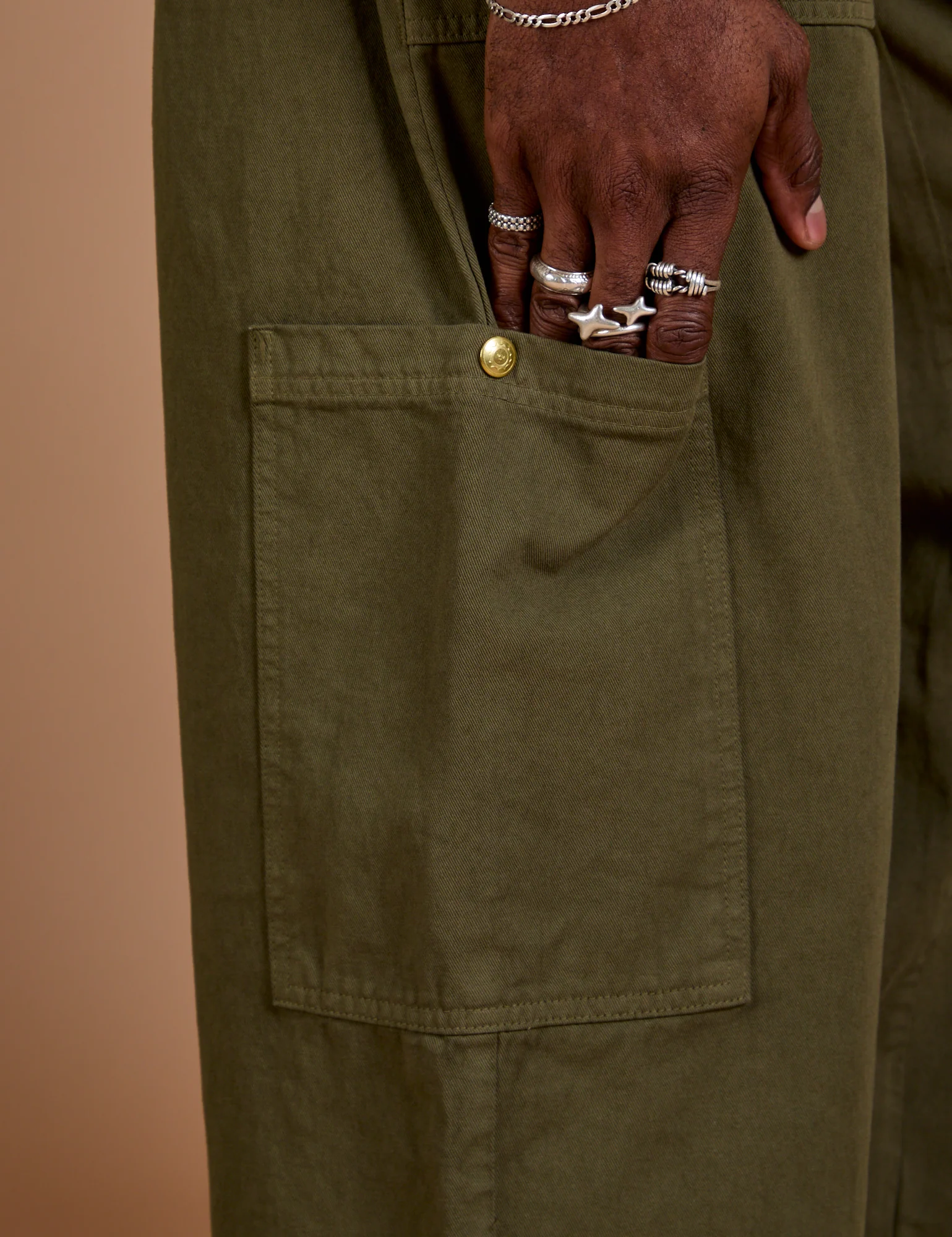 Drop Pocket Cargo Pants - Surplus Green - Image 16