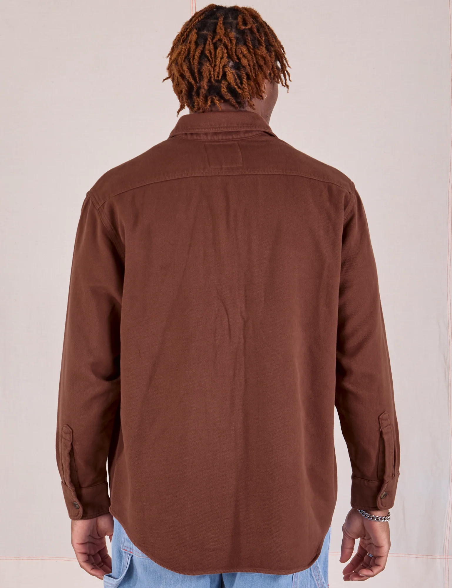 Flannel Overshirt - Fudgesicle Brown *FINAL SALE* - Image 20
