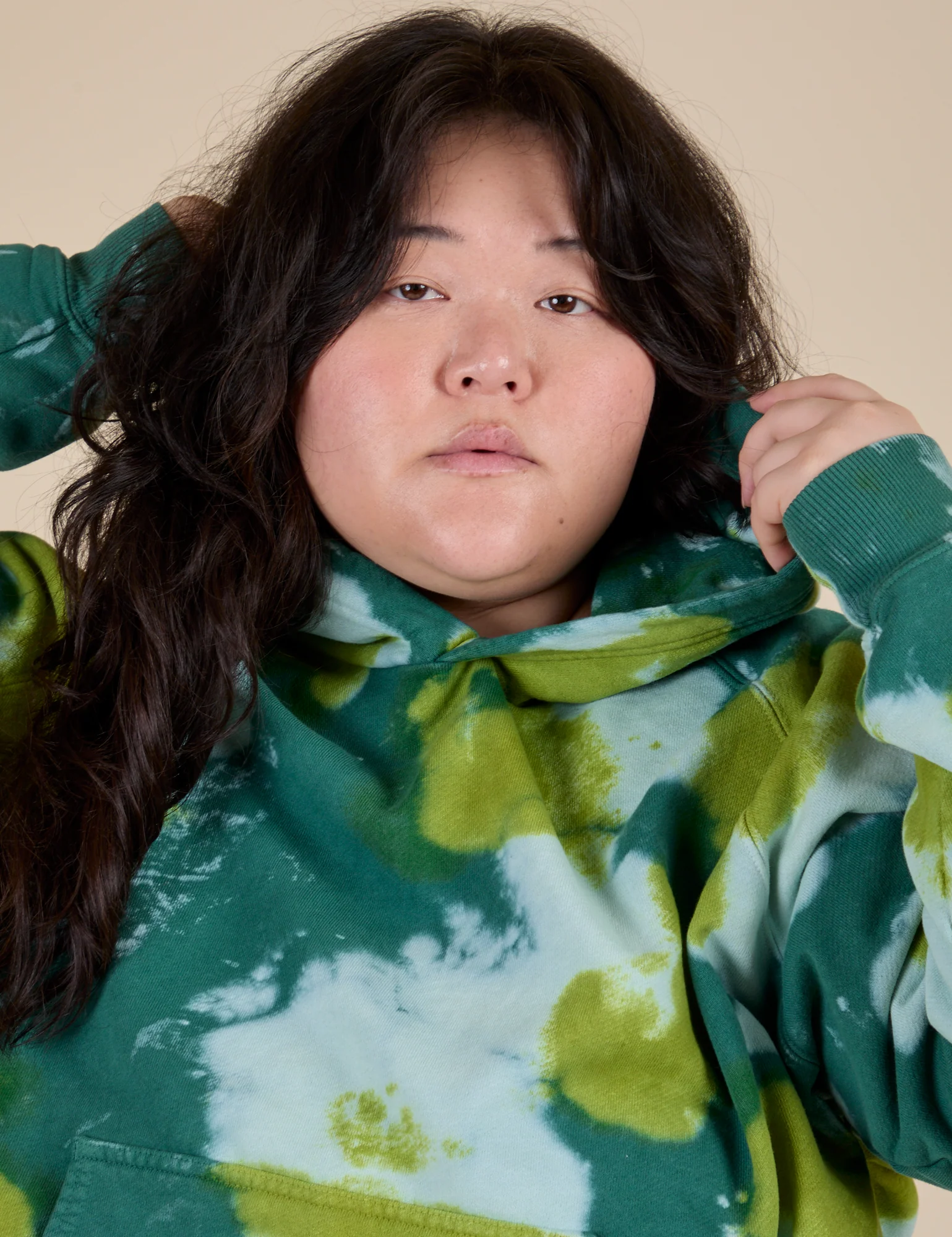 Heavyweight Oversized Hoodie - Green Magic Waters - Image 4