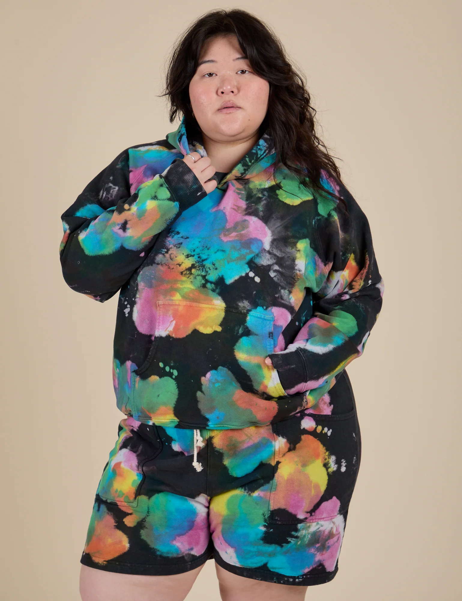 Heavyweight Oversized Hoodie - Rainbow Magic Waters - Image 9