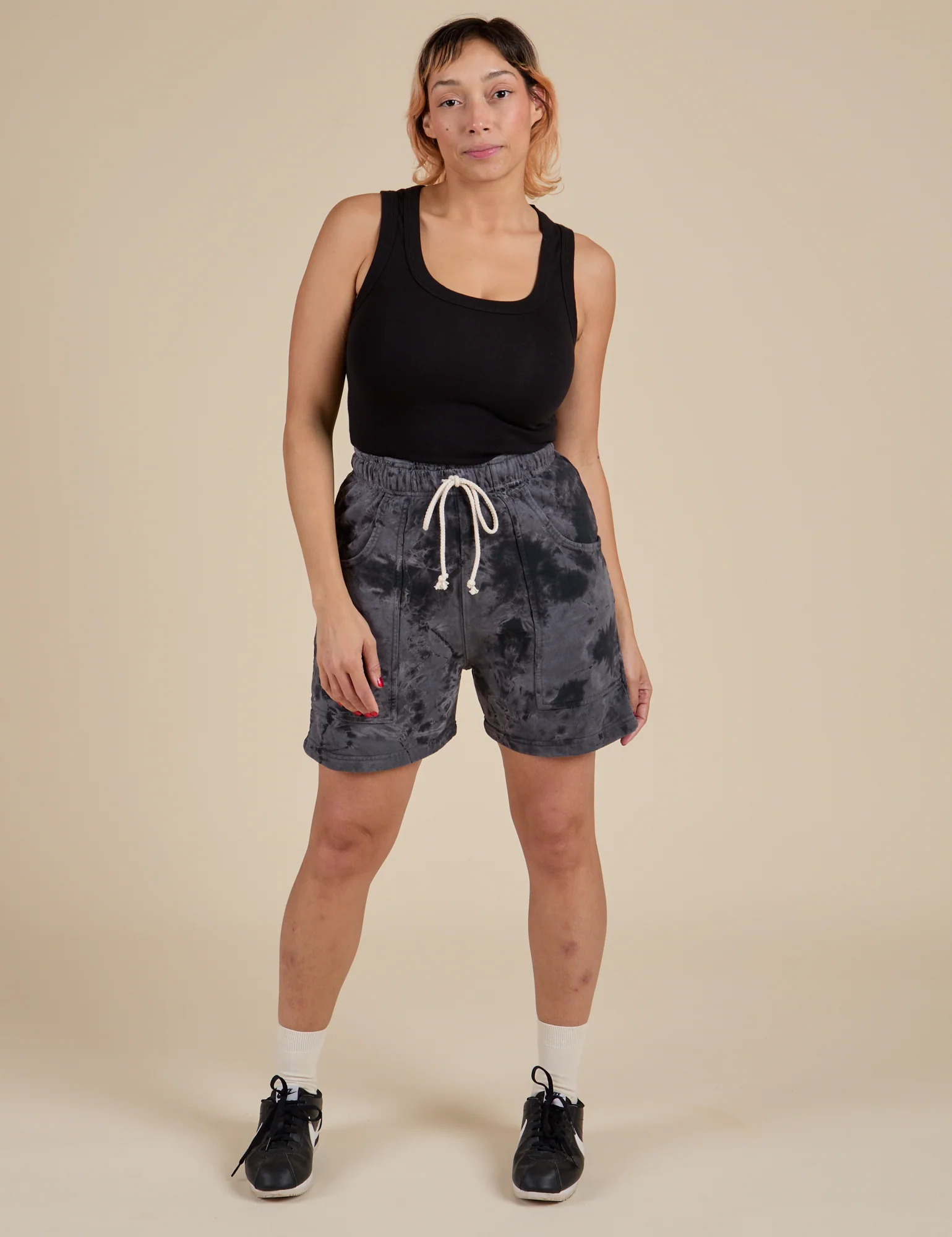 Heavyweight Sweat Shorts - Black Magic Waters - Image 3