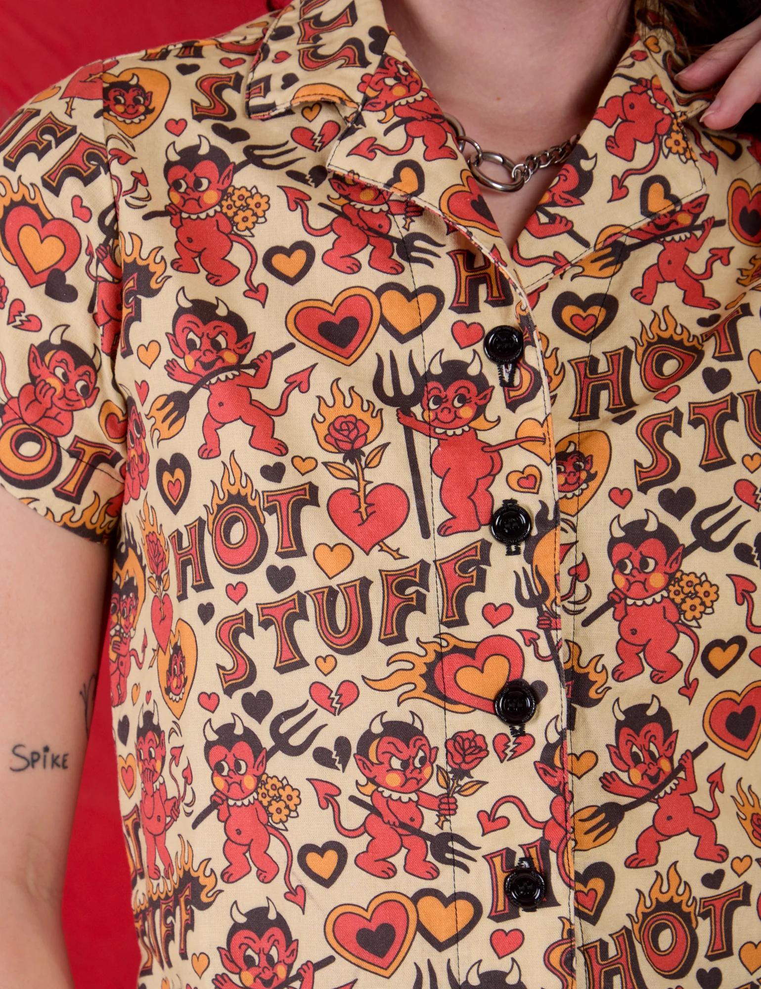 Hot Stuff Print Pantry Button-Up - Image 26