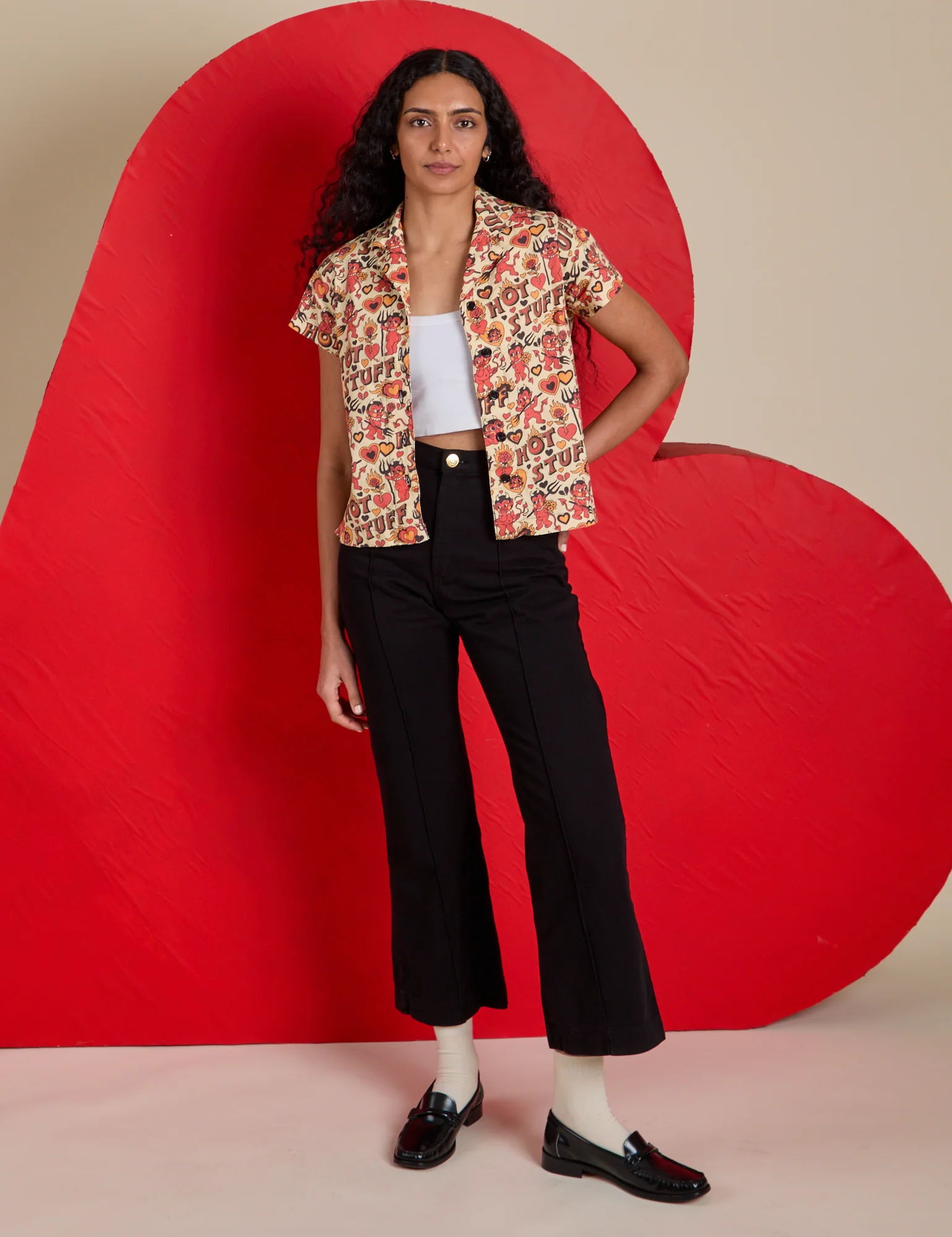Hot Stuff Print Pantry Button-Up - Image 5