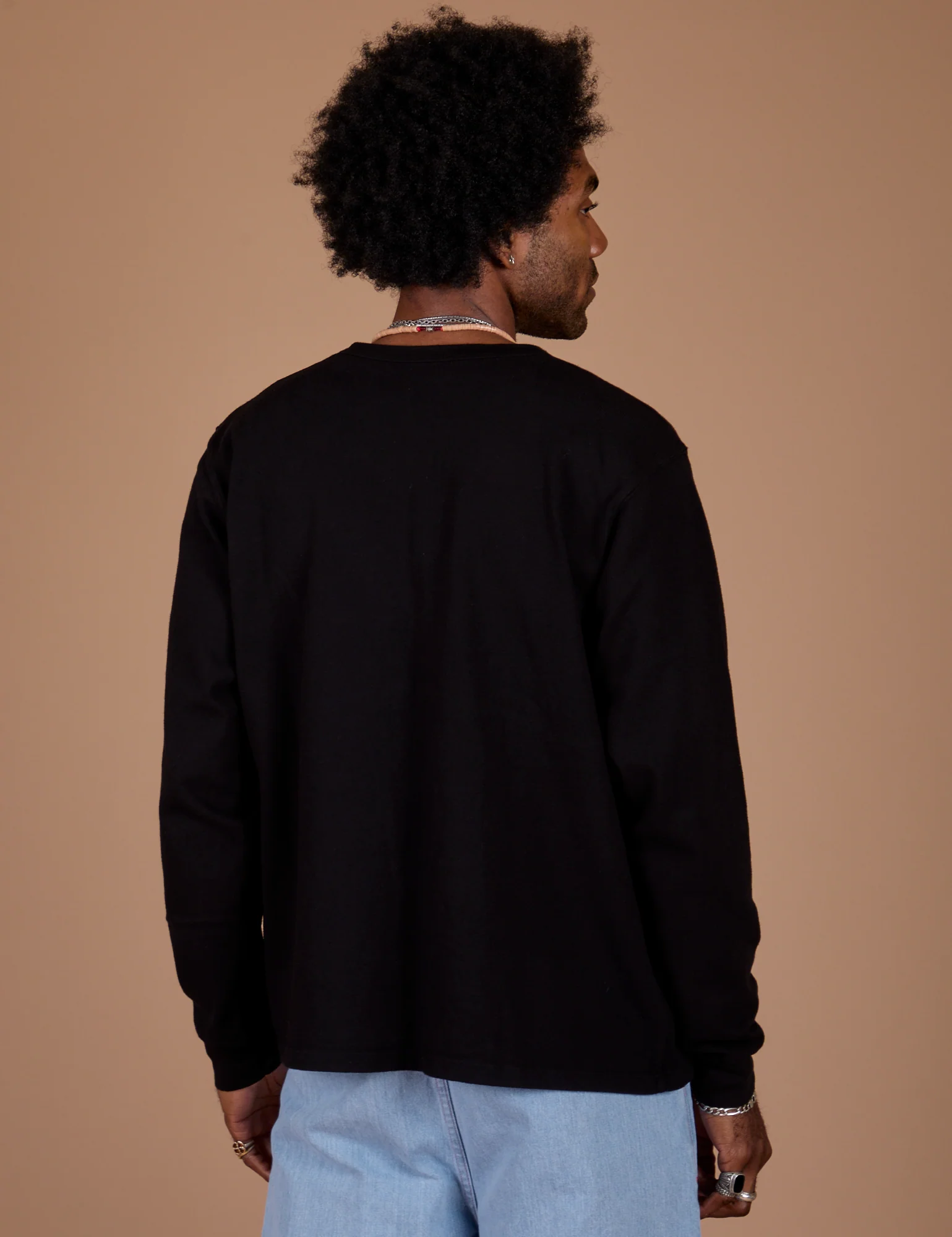 Long Sleeve Burly Tee - Basic Black - Image 7