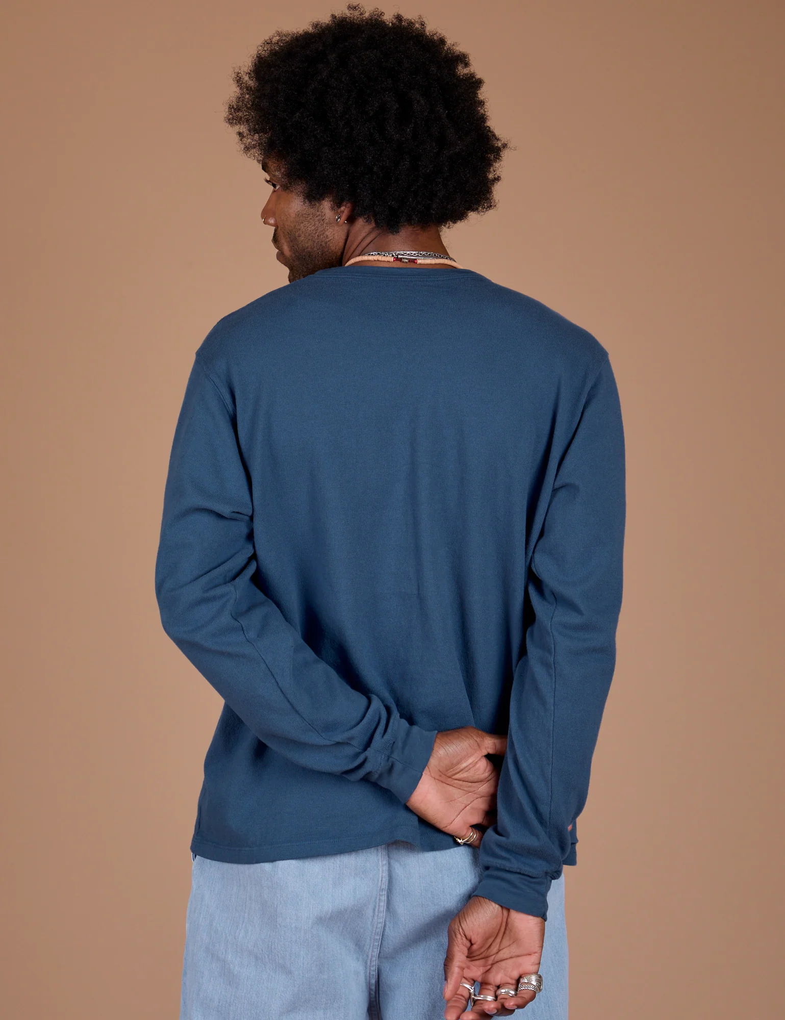 Long Sleeve Burly Tee - French Blue - Image 17