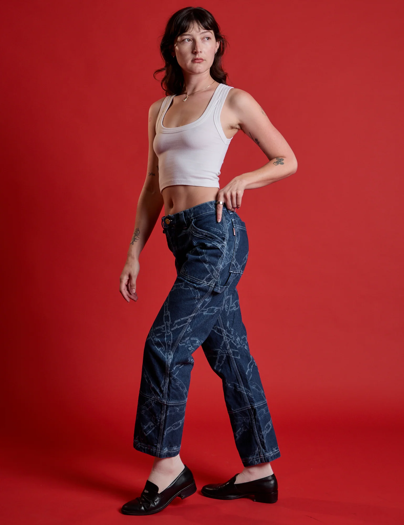 Mid-Rise Carpenter Jeans - Chain Link *FINAL SALE* - Image 6