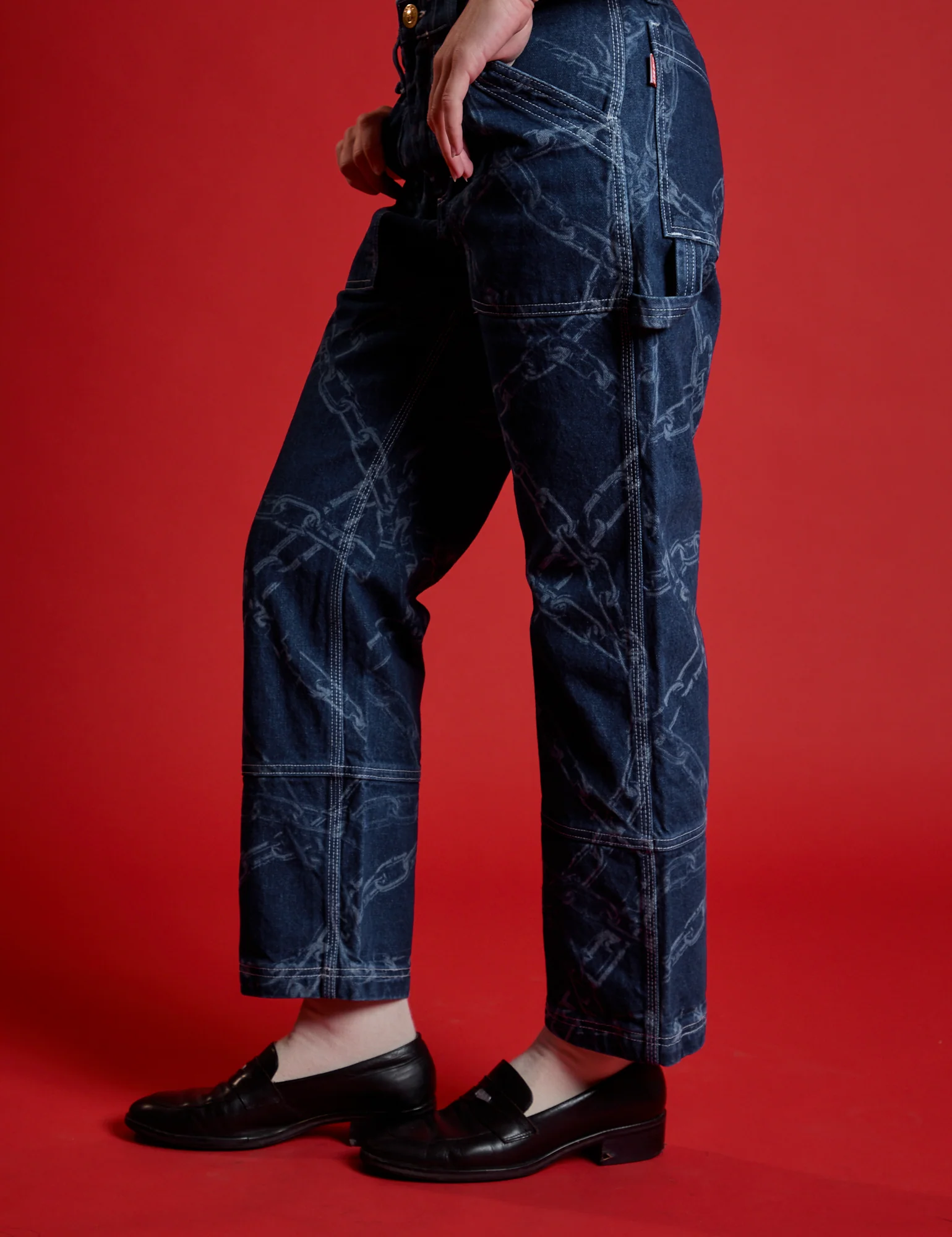 Mid-Rise Carpenter Jeans - Chain Link *FINAL SALE* - Image 7