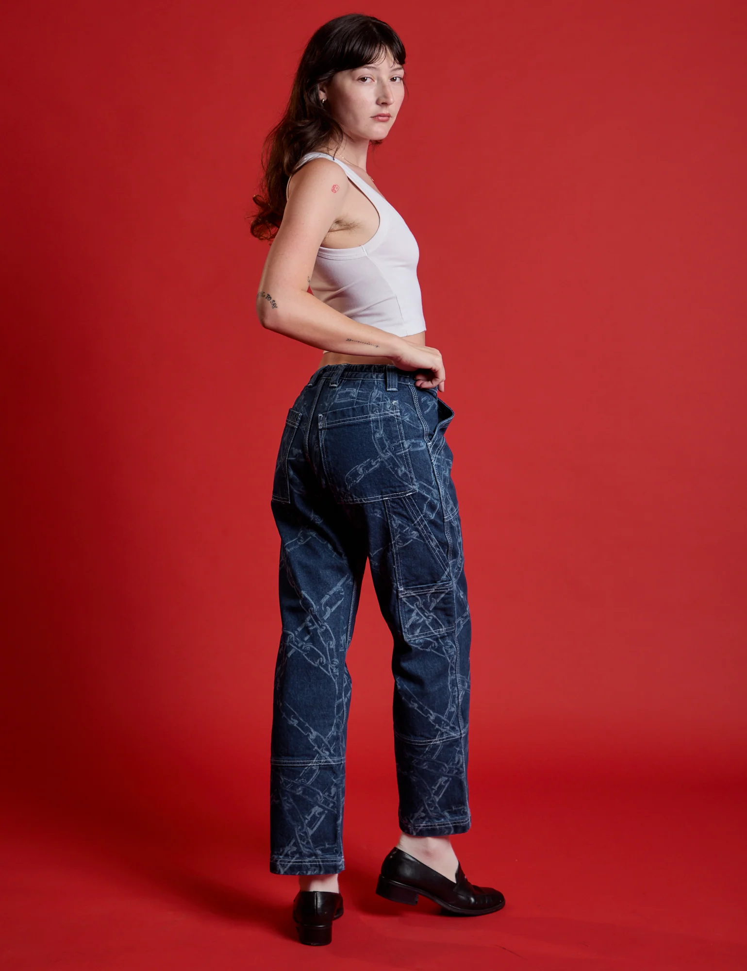 Mid-Rise Carpenter Jeans - Chain Link *FINAL SALE* - Image 8