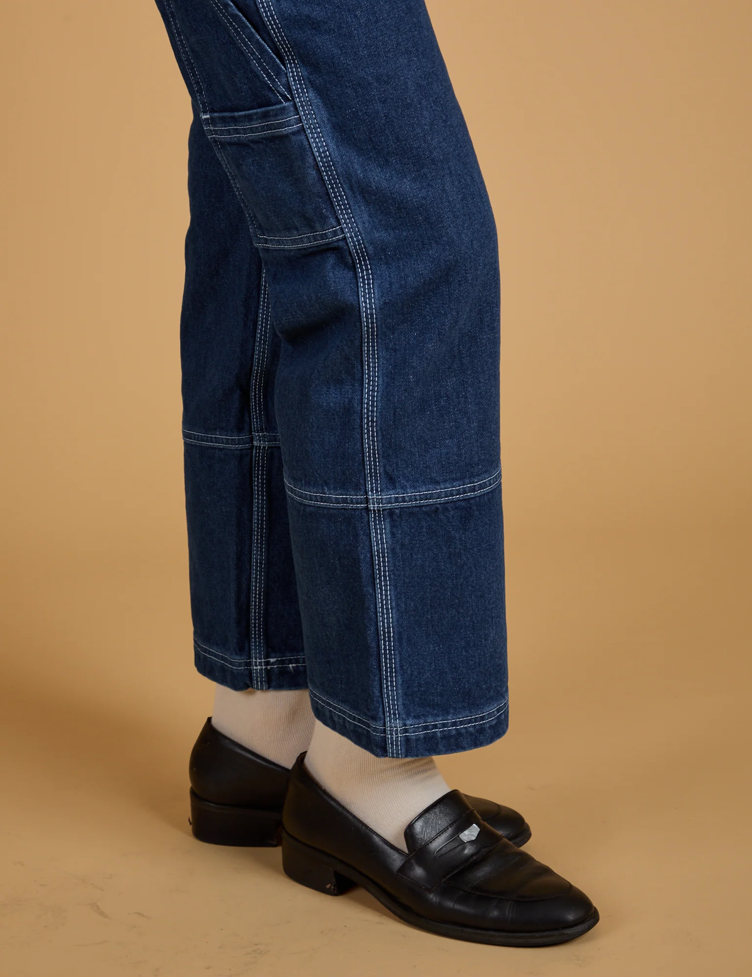 Mid-Rise Carpenter Jeans - Dark Wash - Image 8