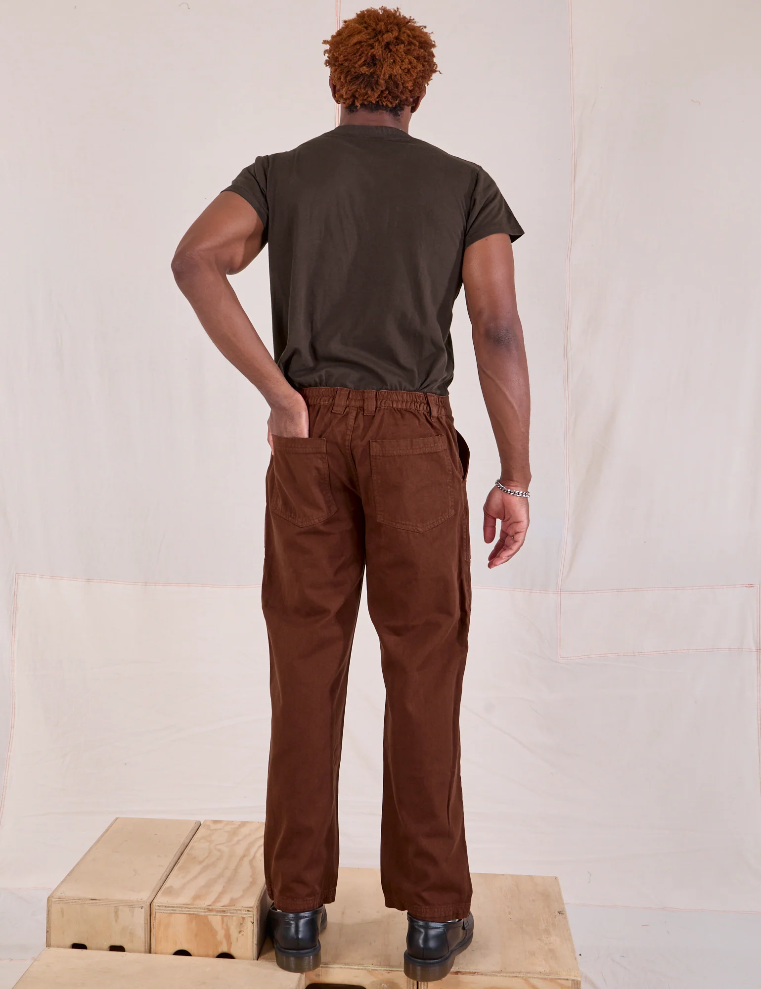 Mid-Rise Work Pants - Fudgesicle Brown - Image 6