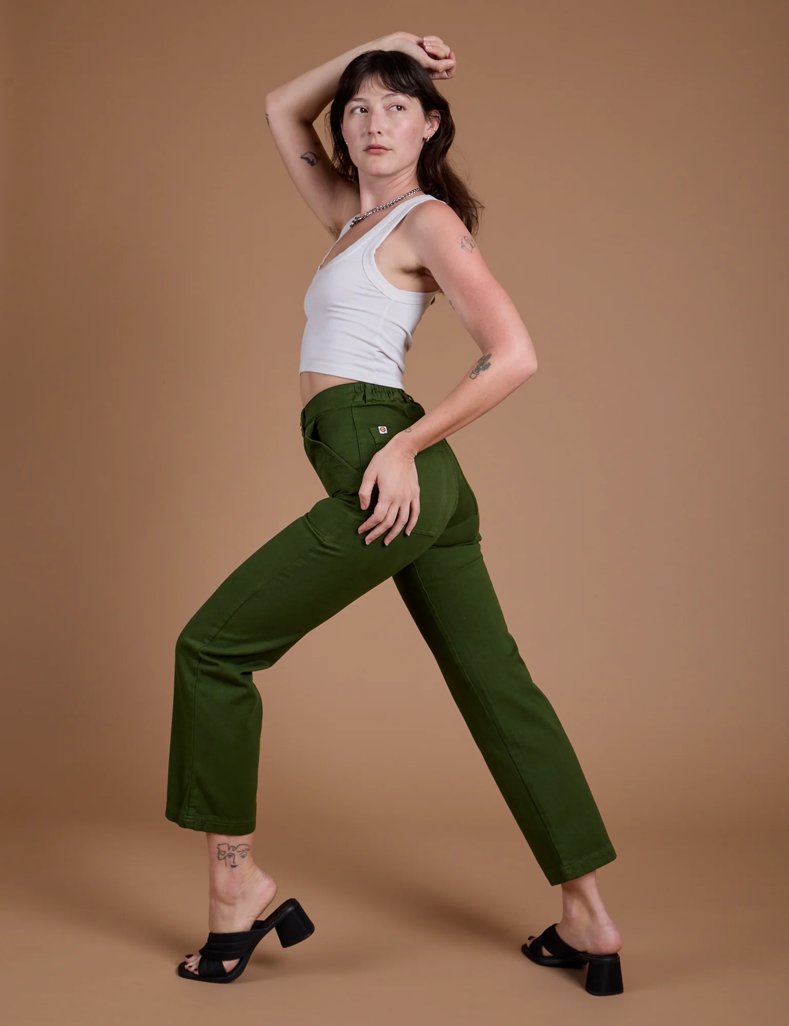 Organic Work Pants - Evergreen - Image 9