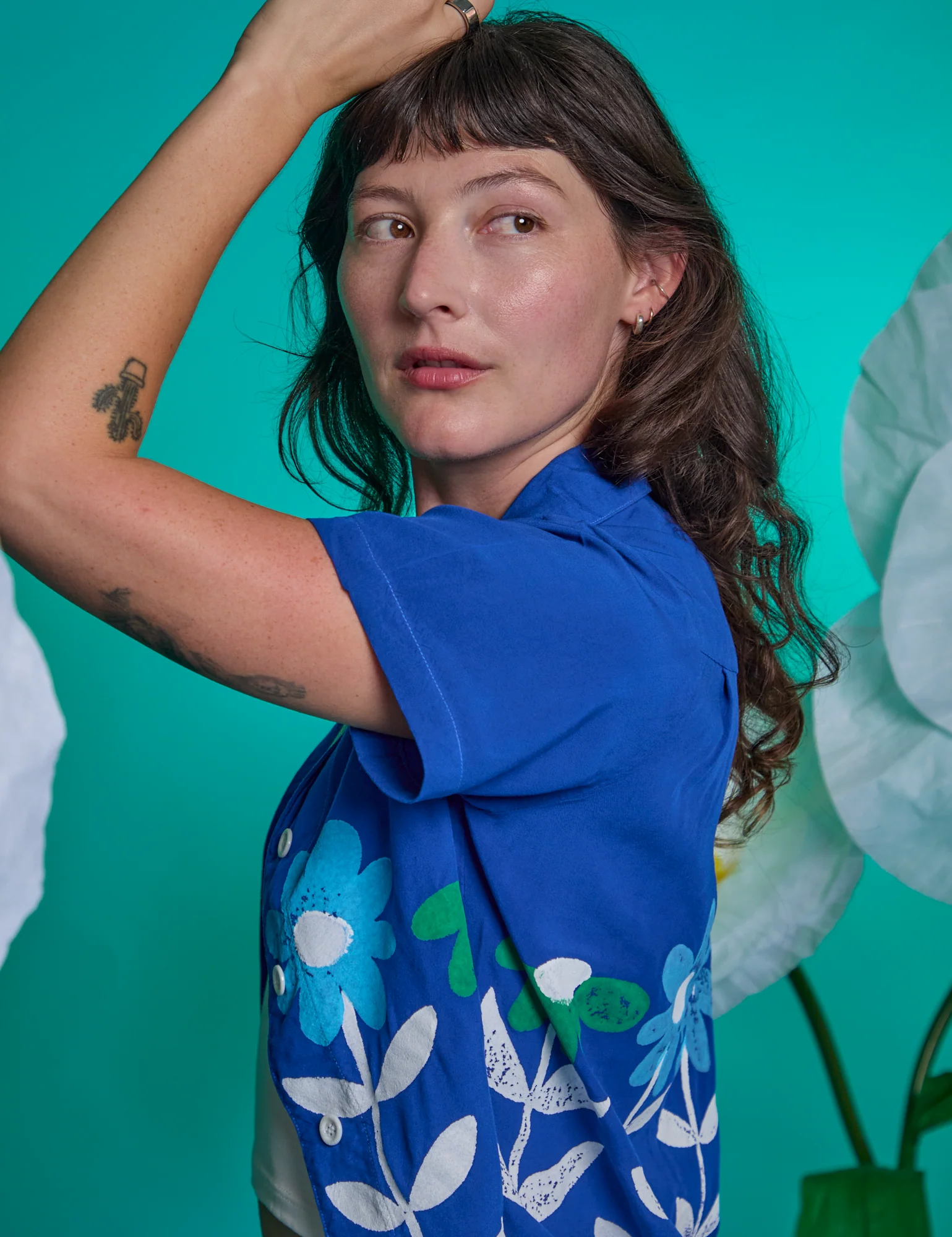 Paintstamped Pantry Button-Up - Daisy *FINAL SALE* - Image 16
