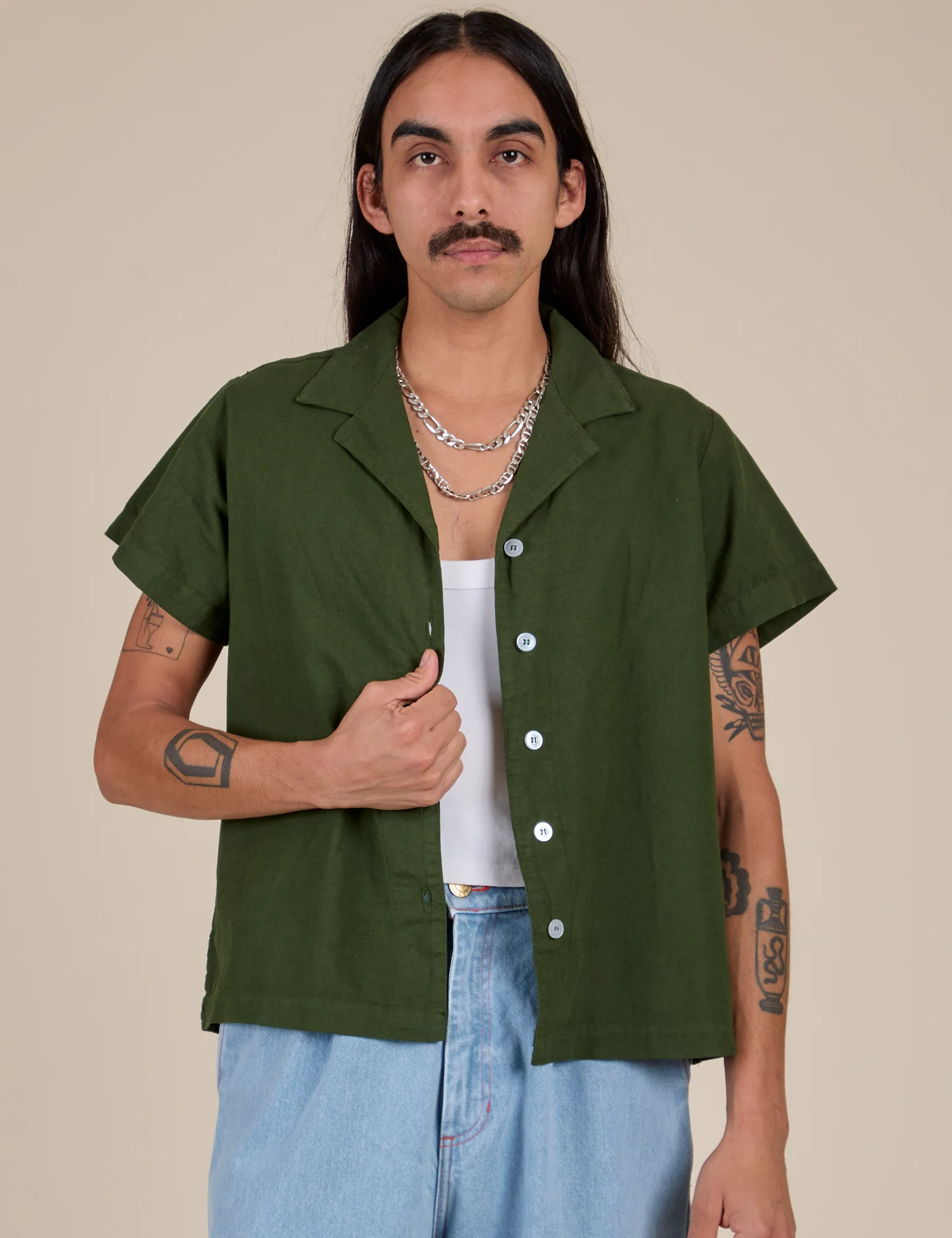 Pantry Button-Up - Evergreen - Image 13