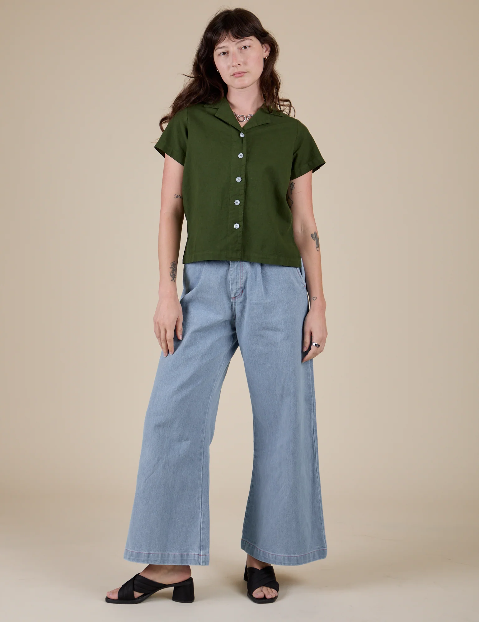 Pantry Button-Up - Evergreen - Image 5