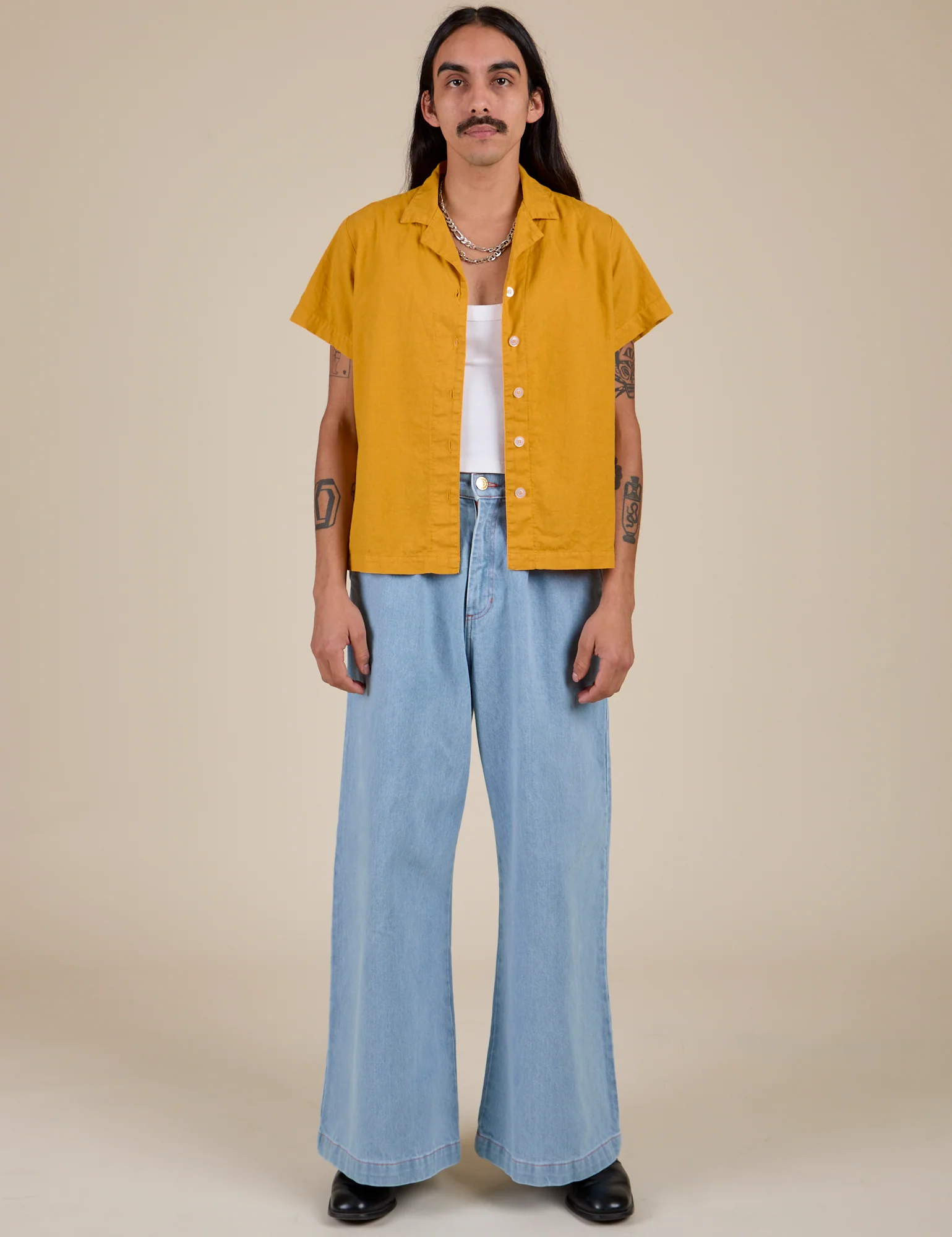 Pantry Button-Up - Mustard Yellow - Image 11