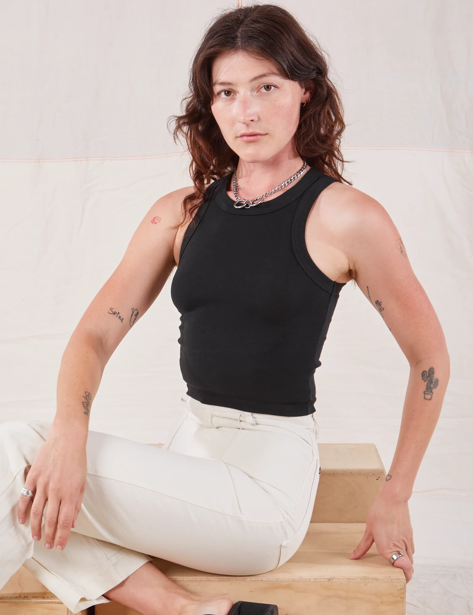 Racerback Tank - Basic Black - Image 8