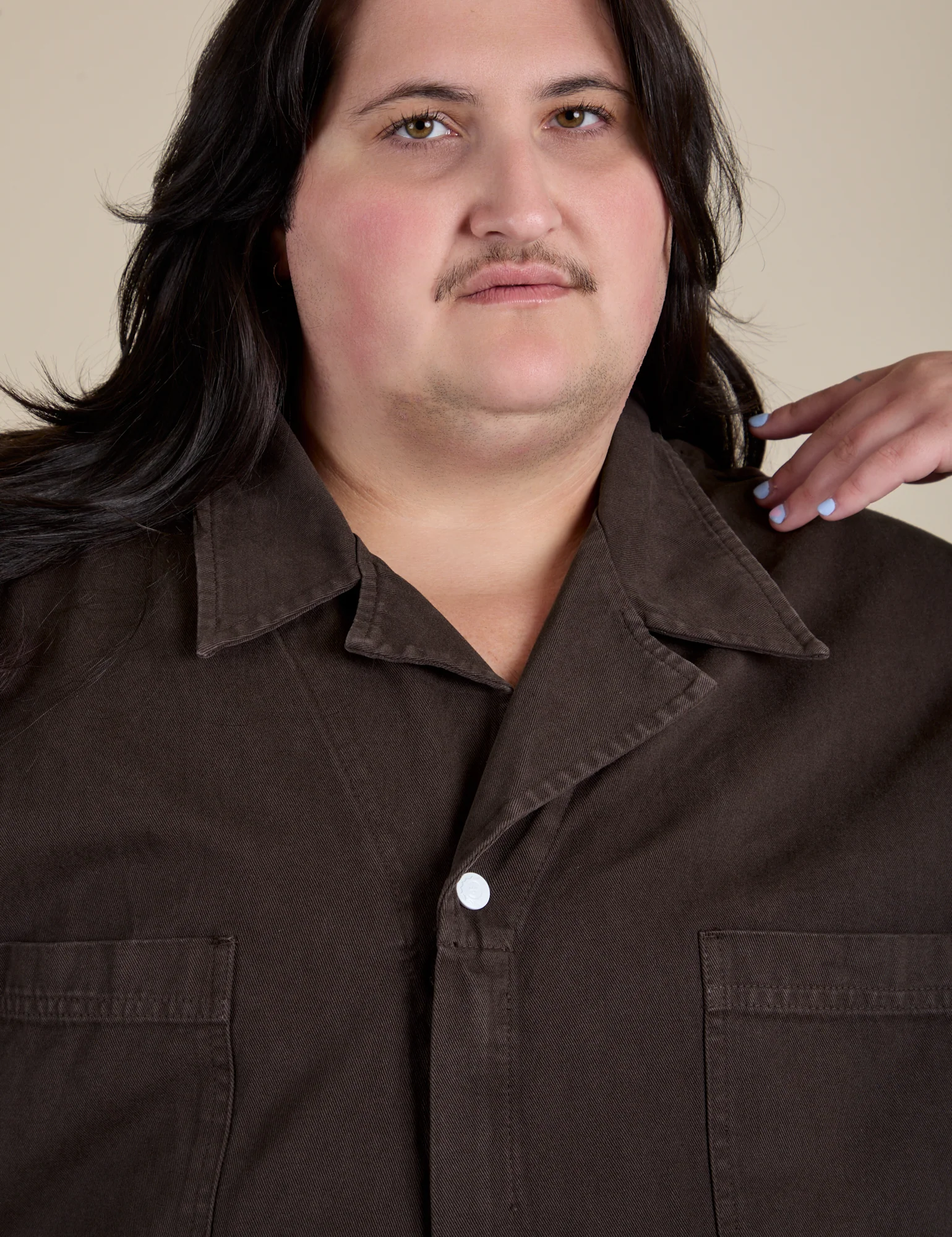 Short Sleeve Jumpsuit - Espresso Brown - Image 24