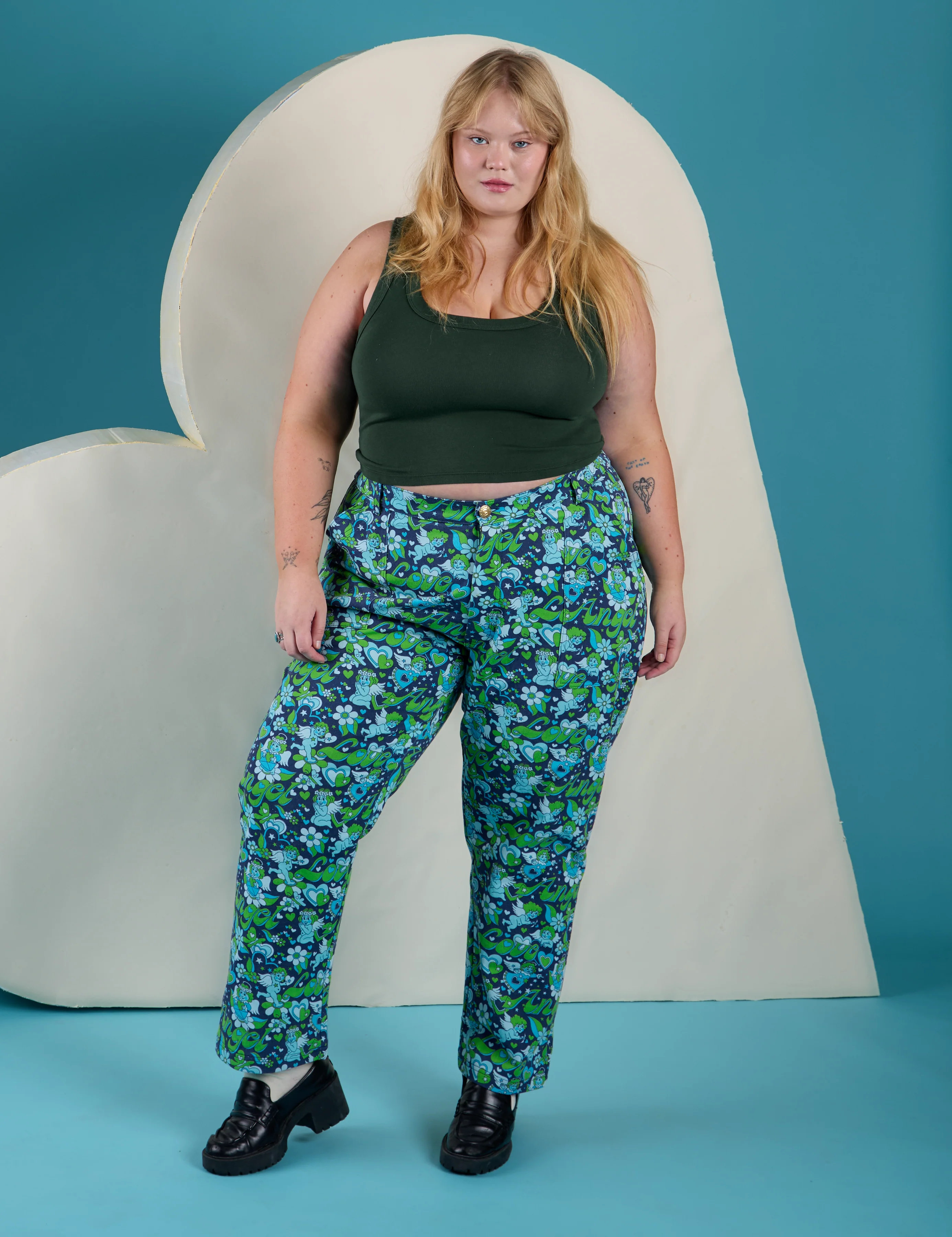 Work Pants - Angel Print - Image 3