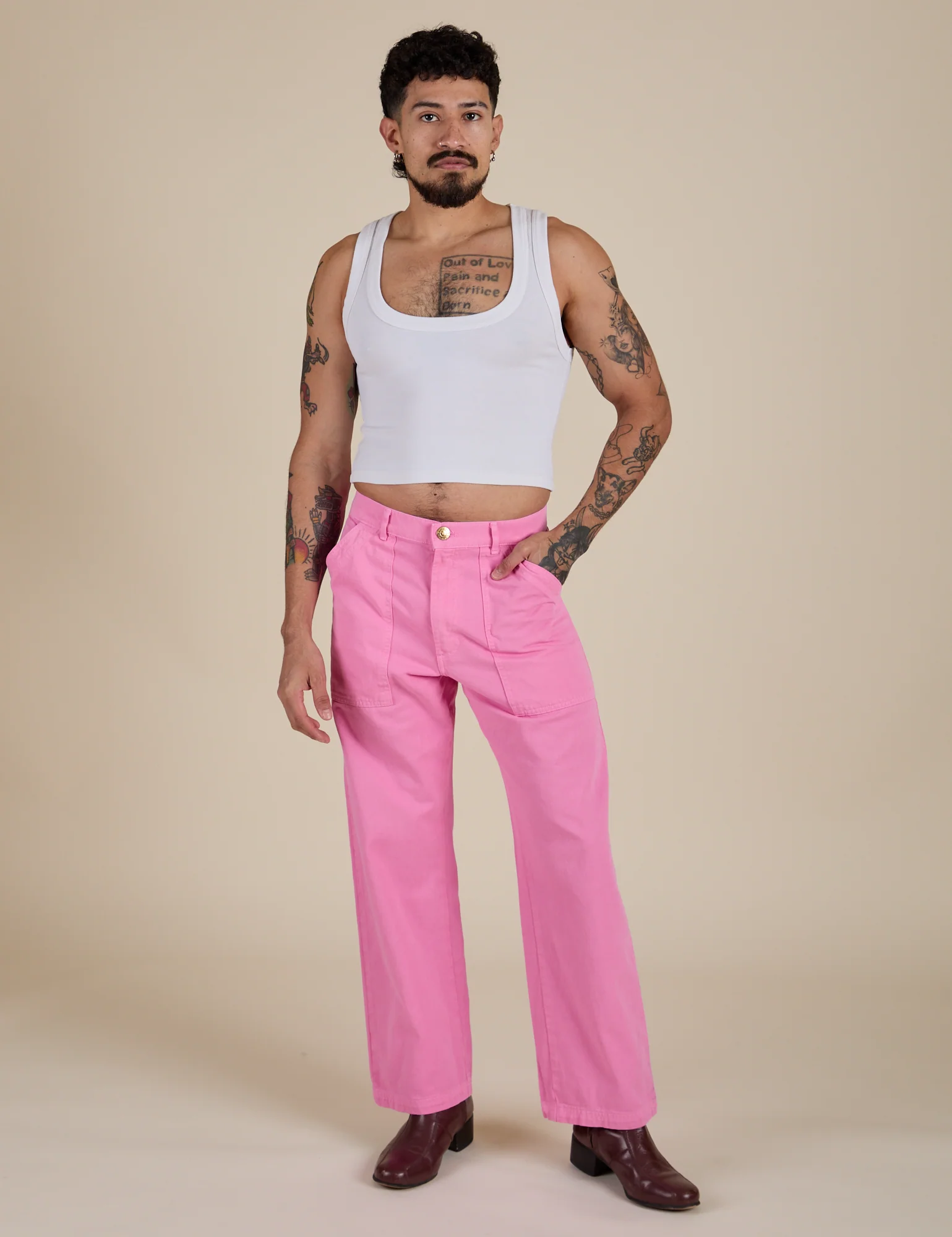 Work Pants - Bubblegum Pink - Image 16