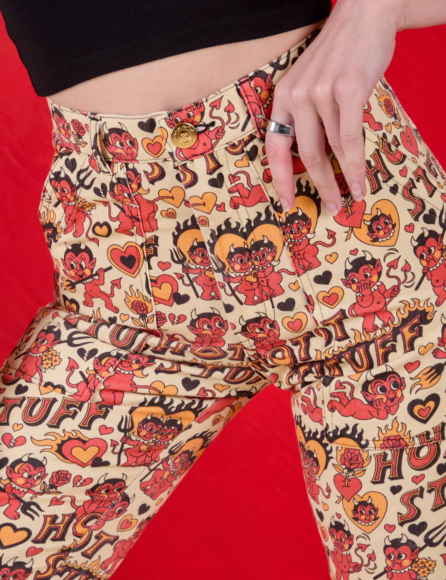 Work Pants - Hot Stuff Print - Image 20